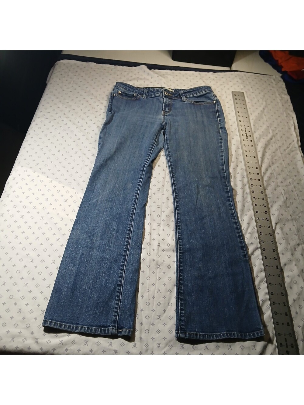 Levi's 545 Low Boot Cut Jeans Light Wash Denim 10 Medium